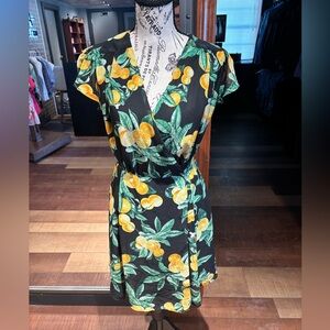 Eva Mendes for New York & Company Citrus Print Mini Dress